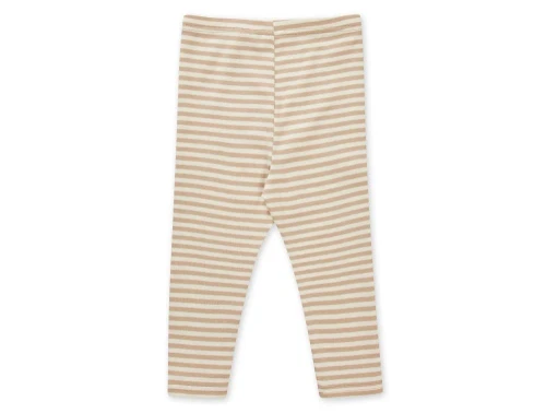 Mads Nørgaard Pumini leggings oxford tan/vanilla ice stribet